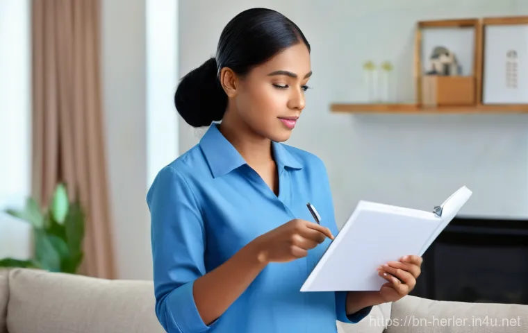 가사도우미 업무 일기 작성 노하우 - **Prompt:** A young woman, neatly dressed in modest, practical attire suitable for domestic work, si... 가사도우미 업무 일기 작성 노하우 - **Prompt:** A young woman, neatly dressed in modest, practical attire suitable for domestic work, si...